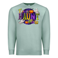 Seafoam I'm a Haunt Mess Premium Sweatshirt - texasbilliewilder
