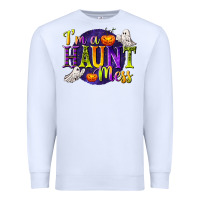 White I'm a Haunt Mess Premium Sweatshirt - texasbilliewilder