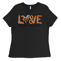 Black hello fall love Ladies Tee - JahusDesignShop
