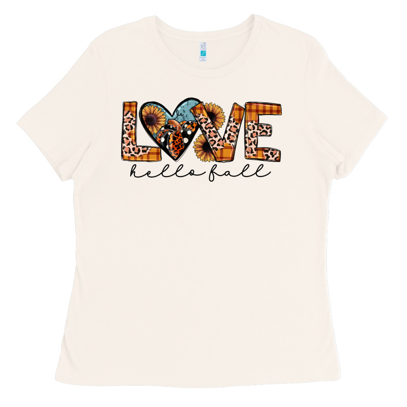 Hello Fall Love Ladies Tee by JahusDesignShop | Teevron