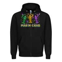 Black mardi gras crawfish Zipper Hoodie - LillyAllenDesigns