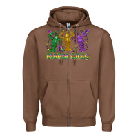 Chestnut mardi gras crawfish Zipper Hoodie - LillyAllenDesigns