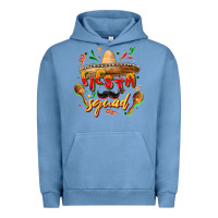 Pigment Pebble Blue Fiesta squad Urban Hoodie - FaDigitalArtStudio