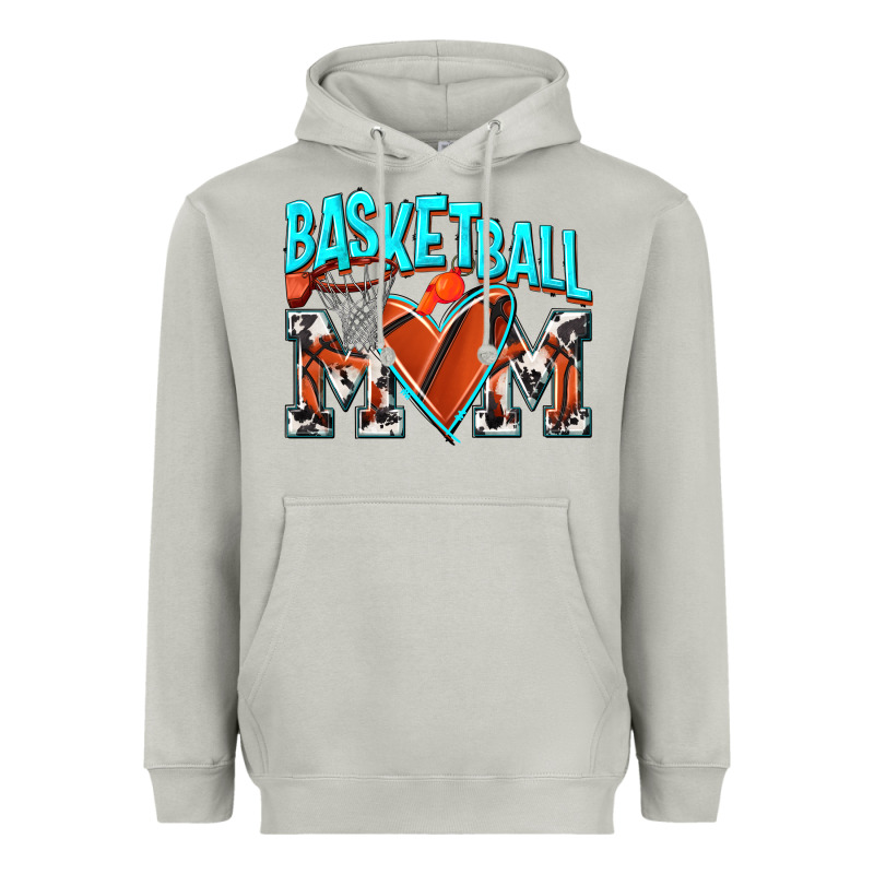 Basketball Mom Heavyweight Hoodie by NancyCooperArtShop | Teevron