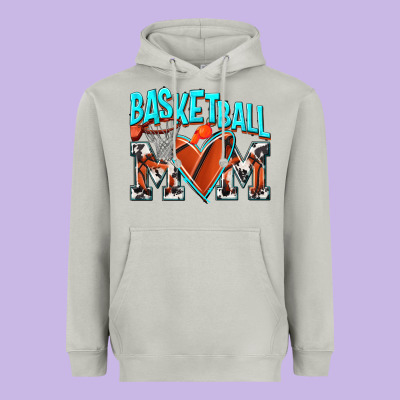 Basketball Mom Heavyweight Hoodie Designed By Nancycooperartshop