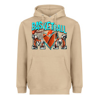 Mushroom Basketball Mom Heavyweight Hoodie - NancyCooperArtShop