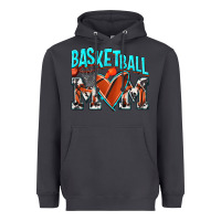 Smoke Basketball Mom Heavyweight Hoodie - NancyCooperArtShop