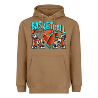 Toasted Coconut Basketball Mom Heavyweight Hoodie - NancyCooperArtShop
