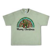Oil Green merry christmas cactus rainbow Urban Heavy Tee - BarkalooDesign