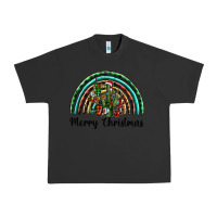 Pigment Black merry christmas cactus rainbow Urban Heavy Tee - BarkalooDesign