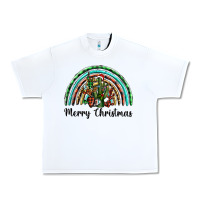 White merry christmas cactus rainbow Urban Heavy Tee - BarkalooDesign