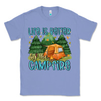 Colony Blue life is better by the camp fire Classic Tee - MaliasSmallBusiness