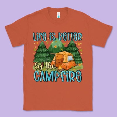 Life Is Better By The Camp Fire Classic Tee Designed By Maliassmallbusiness