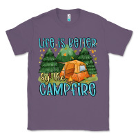 Lavender life is better by the camp fire Classic Tee - MaliasSmallBusiness