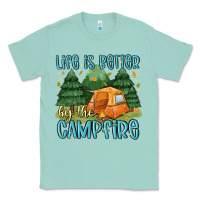 Seafoam life is better by the camp fire Classic Tee - MaliasSmallBusiness