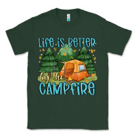 Sports Green life is better by the camp fire Classic Tee - MaliasSmallBusiness