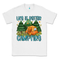 White life is better by the camp fire Classic Tee - MaliasSmallBusiness