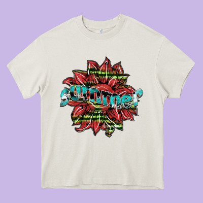 Summer Heavy Core Tee Designed By Sublimationcraftshop