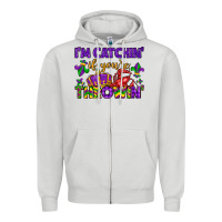 Dove Grey i m catchin if you re throwin Zipper Hoodie - LillyAllenDesigns