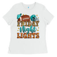 White friday night lights american football Ladies Tee - Zillion Design Studio