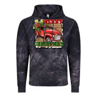 Cloud Black merry christmas with truck Vintage Hoodie - AdoDesignShop