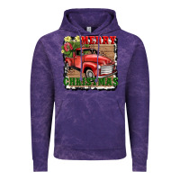 Cloud Purple merry christmas with truck Vintage Hoodie - AdoDesignShop
