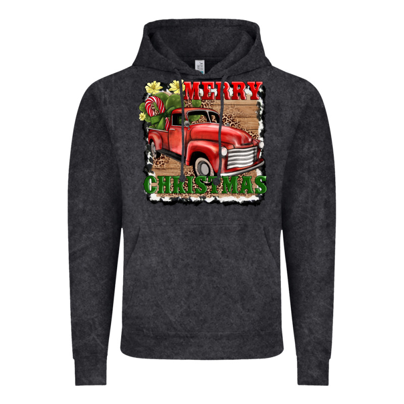 Merry Christmas With Truck Vintage Hoodie by AdoDesignShop | Teevron