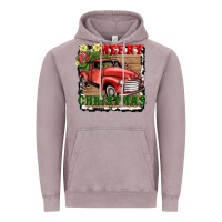 Vintage Zinc merry christmas with truck Vintage Hoodie - AdoDesignShop