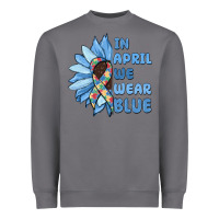 Storm in april we wear blue Heavyweight Sweatshirt - MaliasSmallBusiness