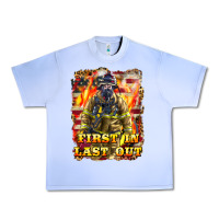 Grape Ice First In last Out Firefighter Urban Heavy Tee - LillyAllenDesigns