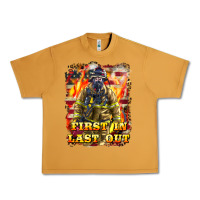 Peanut Butter First In last Out Firefighter Urban Heavy Tee - LillyAllenDesigns