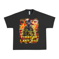 Pigment Black First In last Out Firefighter Urban Heavy Tee - LillyAllenDesigns