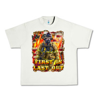 Pistachio First In last Out Firefighter Urban Heavy Tee - LillyAllenDesigns
