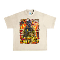 Sandshell First In last Out Firefighter Urban Heavy Tee - LillyAllenDesigns