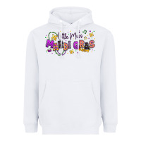 White little miss mardi gras Heavyweight Hoodie - texasbilliewilder