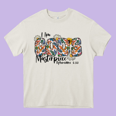 I Am Gods Master Piece Ephesians Heavy Core Tee Designed By Cowhidedigitalart