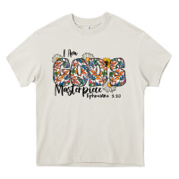 Cream I Am Gods Master Piece Ephesians Heavy Core Tee - CowhideDigitalArt