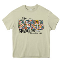 Mossy I Am Gods Master Piece Ephesians Heavy Core Tee - CowhideDigitalArt