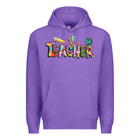 Purple Autism Teacher Premium Hoodie - NancyCooperArtShop