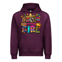 Mauve Wine Nacho average girl Urban Hoodie - FaDigitalArtStudio