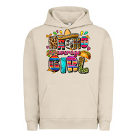 Pigment French Oak Nacho average girl Urban Hoodie - FaDigitalArtStudio