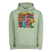 Pigment Oil Green Nacho average girl Urban Hoodie - FaDigitalArtStudio