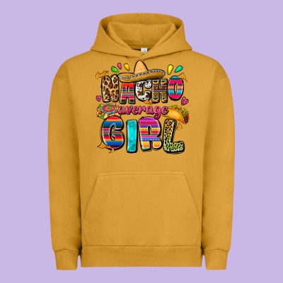 Nacho Average Girl Urban Hoodie Designed By Fadigitalartstudio