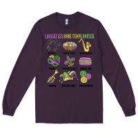 Plum laissez les bons temps rouler Long Sleeve Tee - MaliasSmallBusiness
