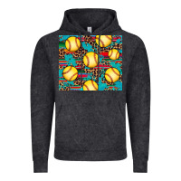Vintage Black softball Vintage Hoodie - Artiststas