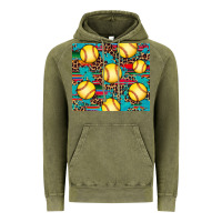 Vintage Olive softball Vintage Hoodie - Artiststas