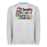 Heather Grey i teac au some kids Heavyweight Sweatshirt - MaliasSmallBusiness
