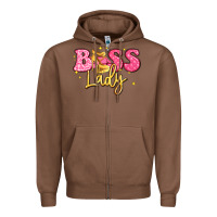 Chestnut boss lady Zipper Hoodie - LillyAllenDesigns