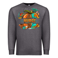 Charcoal Heather pumpkin nurse Premium Sweatshirt - NancyCooperArtShop