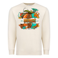 Sandshell pumpkin nurse Premium Sweatshirt - NancyCooperArtShop